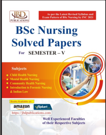 B.Sc. Nursing Solved Papersfor Semester  4th